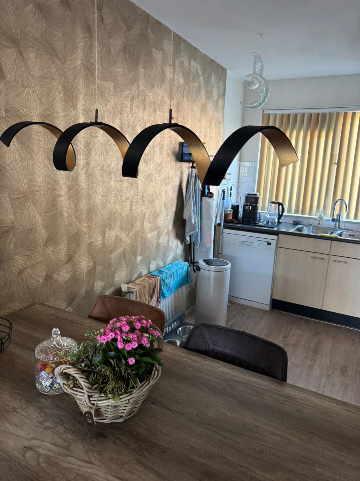 Lampenset, salontafel, kaarsenhouder, 100 tot 150 cm, Zo goed als nieuw, Rechthoekig, 50 tot 100 cm