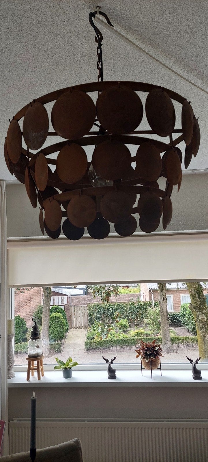 Schijfjes lamp roest kleur, Huis en Inrichting, Ophalen