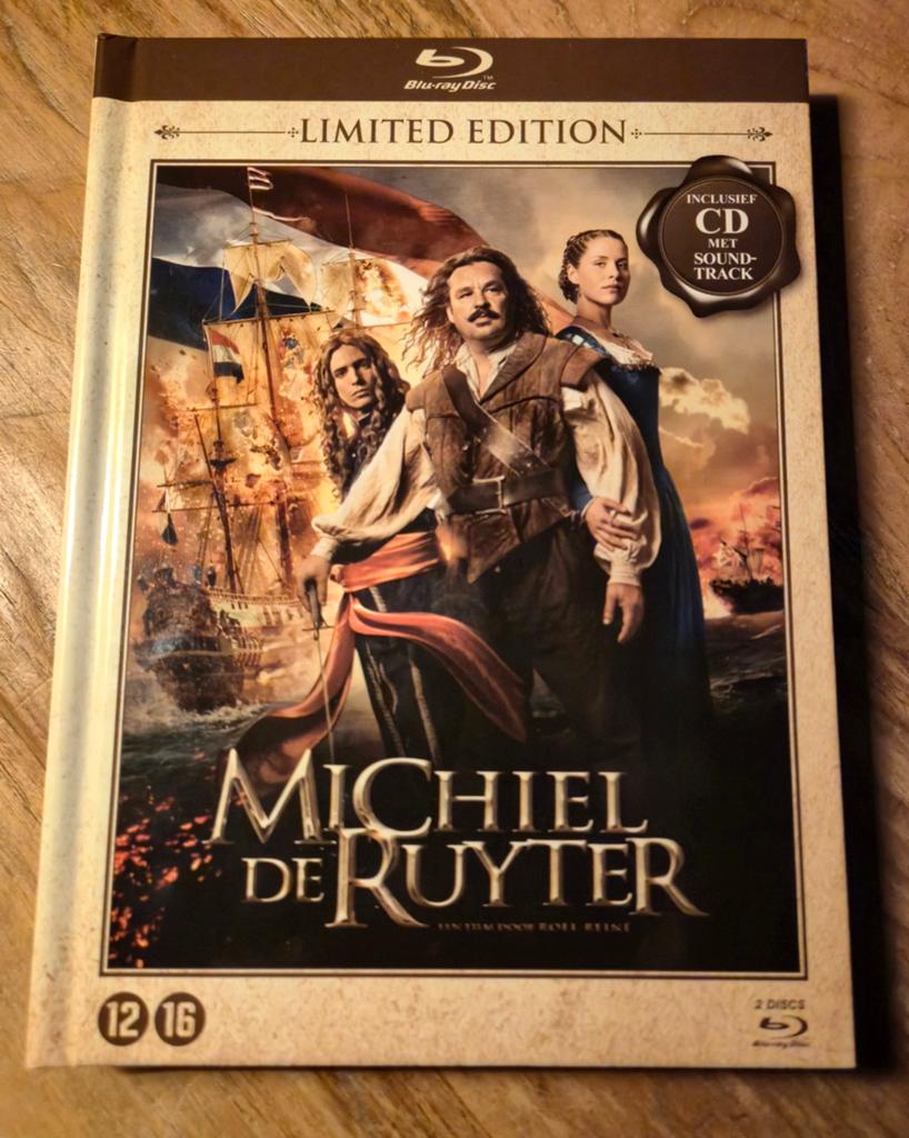 Michiel de Ruyter blu-ray/cd in boek., Ophalen of Verzenden, Zo goed als nieuw, Avontuur, Boxset