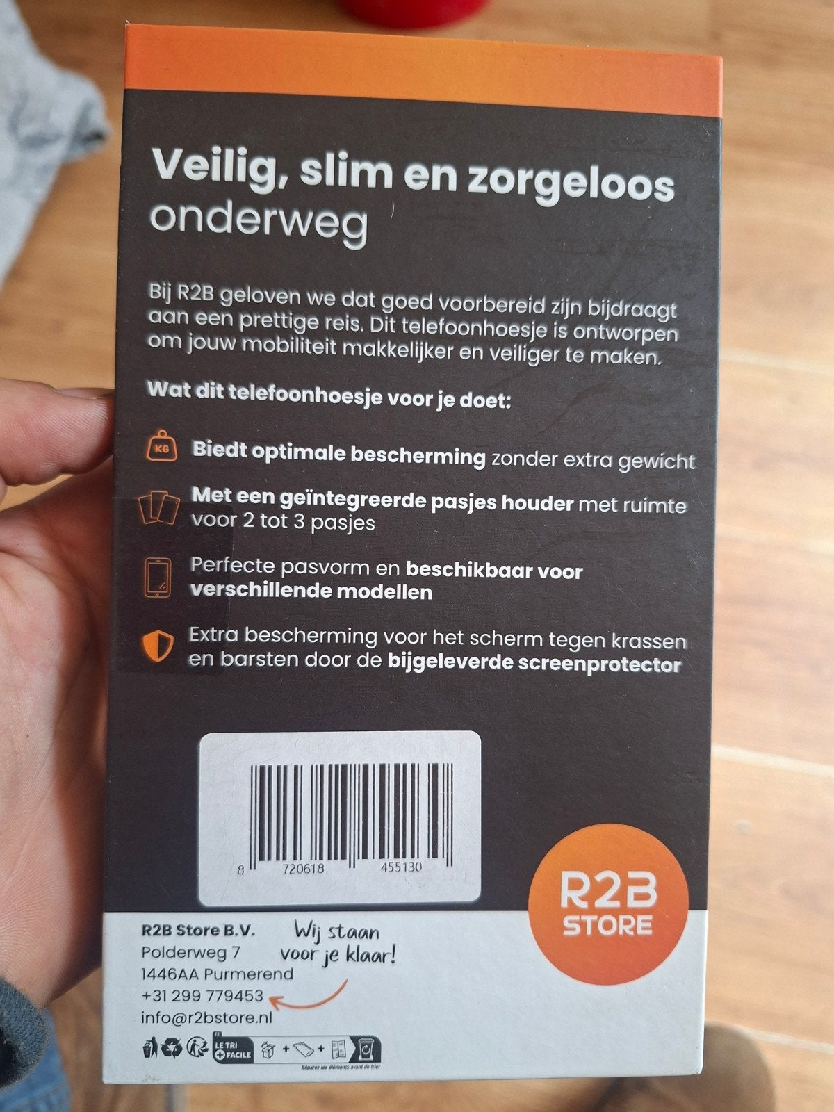 R2B Telefoonhoesje met Screenprotector voor iPhone, Zwart, Overige merken, Nieuw, Hoesje of Tasje