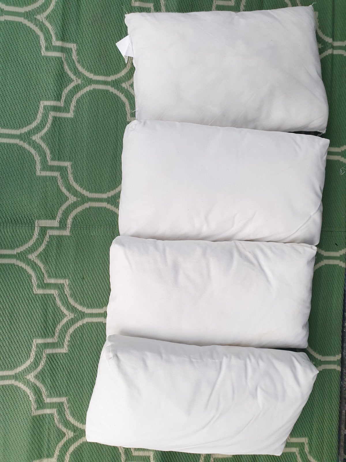 IKEA rugkussens voor tuin of lounge set, Ophalen of Verzenden, Gebruikt, Wit, Rechthoekig
