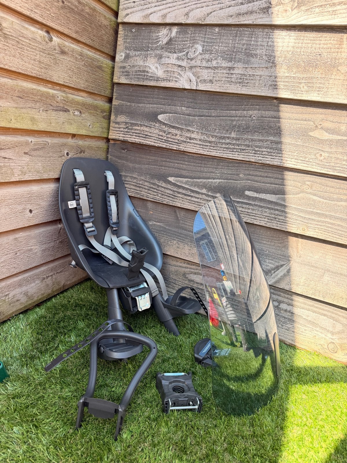 Urban Iki fietszitje voor met windscherm en stuurtje, Ophalen, Voorzitje, 0 t/m 13 kg, Gebruikt
