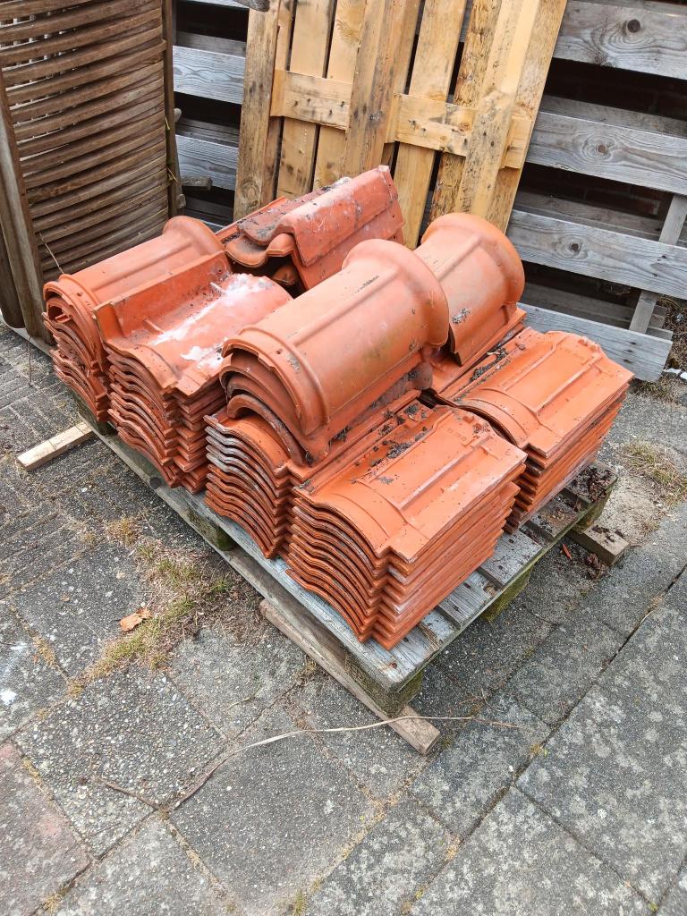 dakpannen, Doe-het-zelf en Verbouw, Dakpannen en Dakbedekking, Ophalen, Gebruikt, Steen of Klei, 15 m² of meer