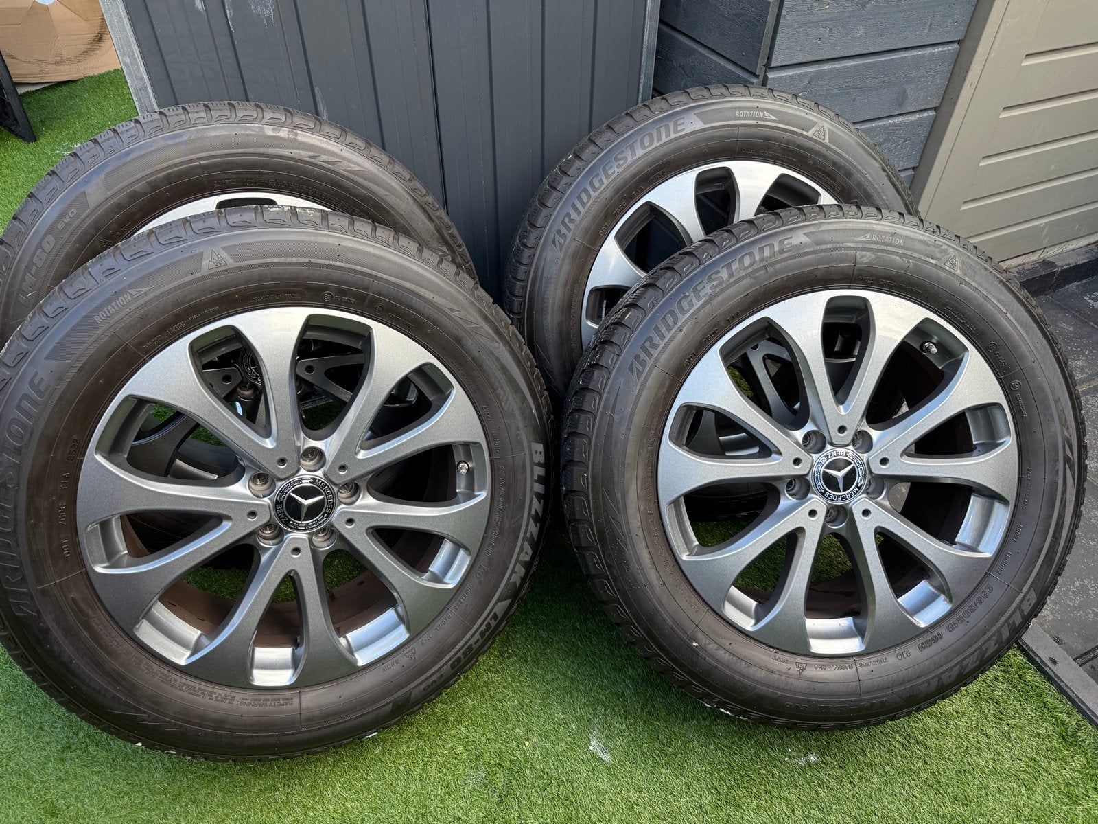 Mercedes GLC Bridgestone winterbanden met TPMS sensoren, Ophalen, 18 inch, Gebruikt, Banden en Velgen