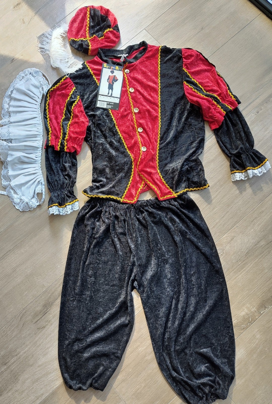 Pietenpak Maat 56 - Compleet met accessoires, Kerstmis of Sinterklaas, Ophalen of Verzenden, Kleding, Party Line