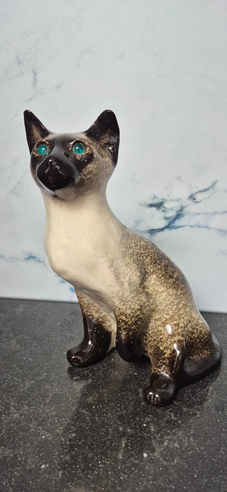 Winstanley England Siamese Kat Beeldje 25 cm, Verzamelen, Ophalen of Verzenden, Gebruikt, Hond of Kat, Beeldje of Figuurtje