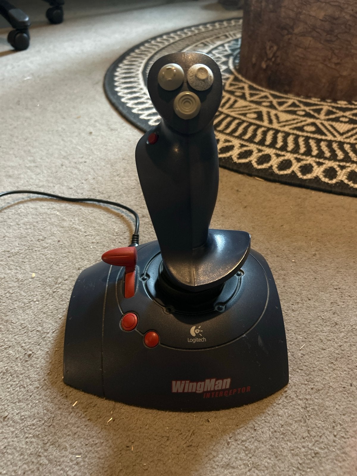 Logitech WingMan Interceptor Joystick - Vintage PC Gaming, Ophalen, Gebruikt, 1 speler, Vanaf 3 jaar