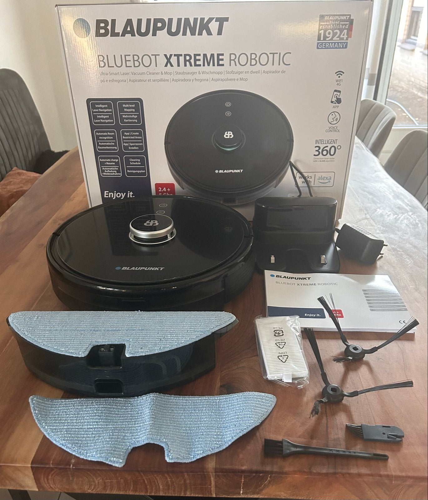 Blaupunkt Bluebot Xtreme Robotstofzuiger met Dweilfunctie, Overige merken, Ophalen of Verzenden, Zo goed als nieuw, Robotstofzuiger
