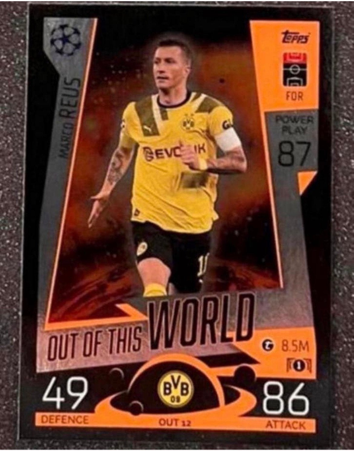 Topps MA EXTRA 22/23   OUT OF THIS WORLD   REUS  BORUSSIA D., Verzenden, Zo goed als nieuw, Plaatje