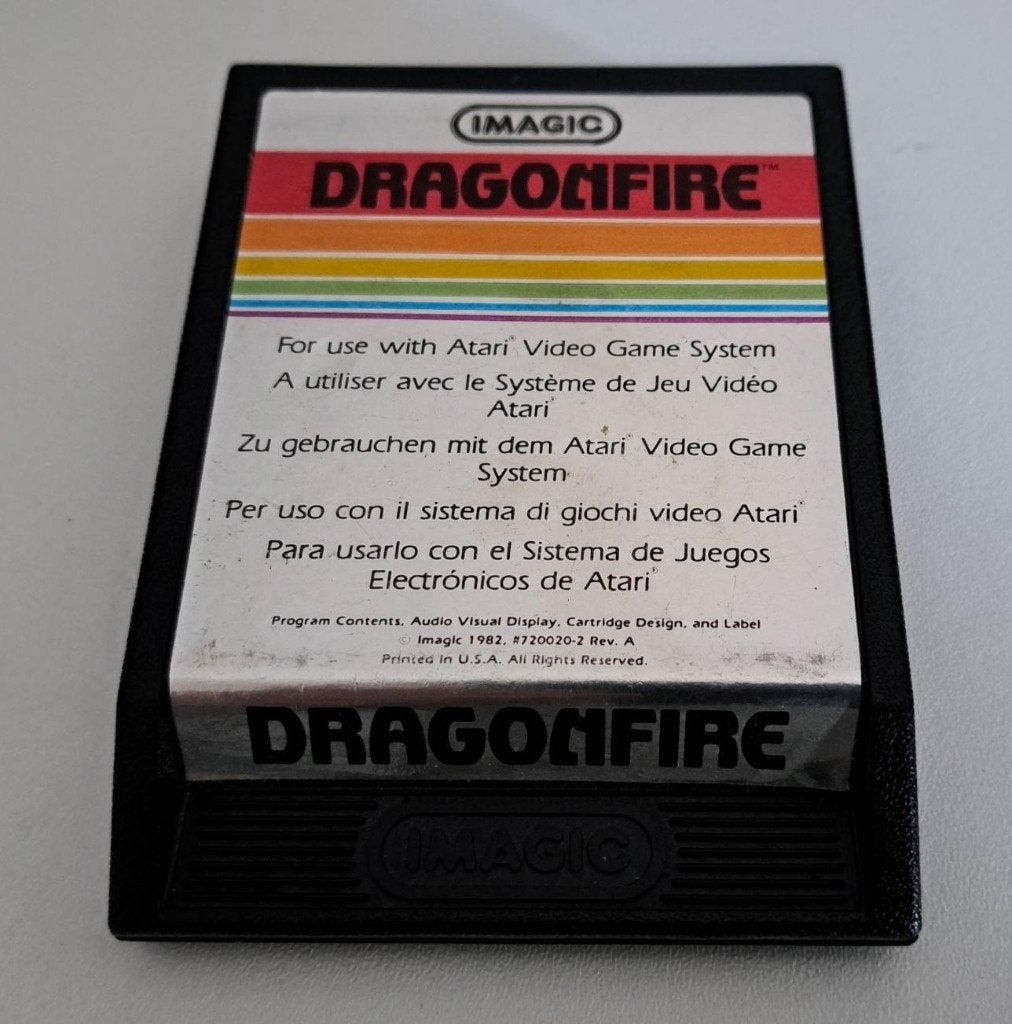Atari 2600 - dragon fire, Spelcomputers en Games, Avontuur en Actie, 1 speler, Ophalen of Verzenden, Zo goed als nieuw