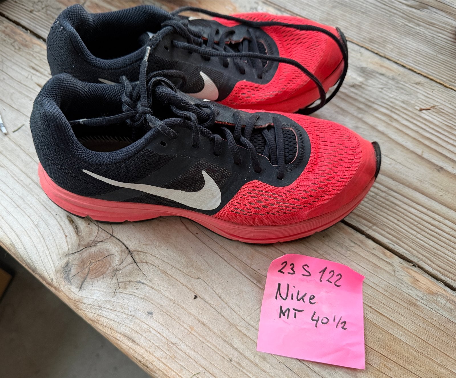 Nike Pegasus 30 hardloopschoenen - Maat 40.5, Ophalen of Verzenden, Gedragen, Rood, Sportschoenen