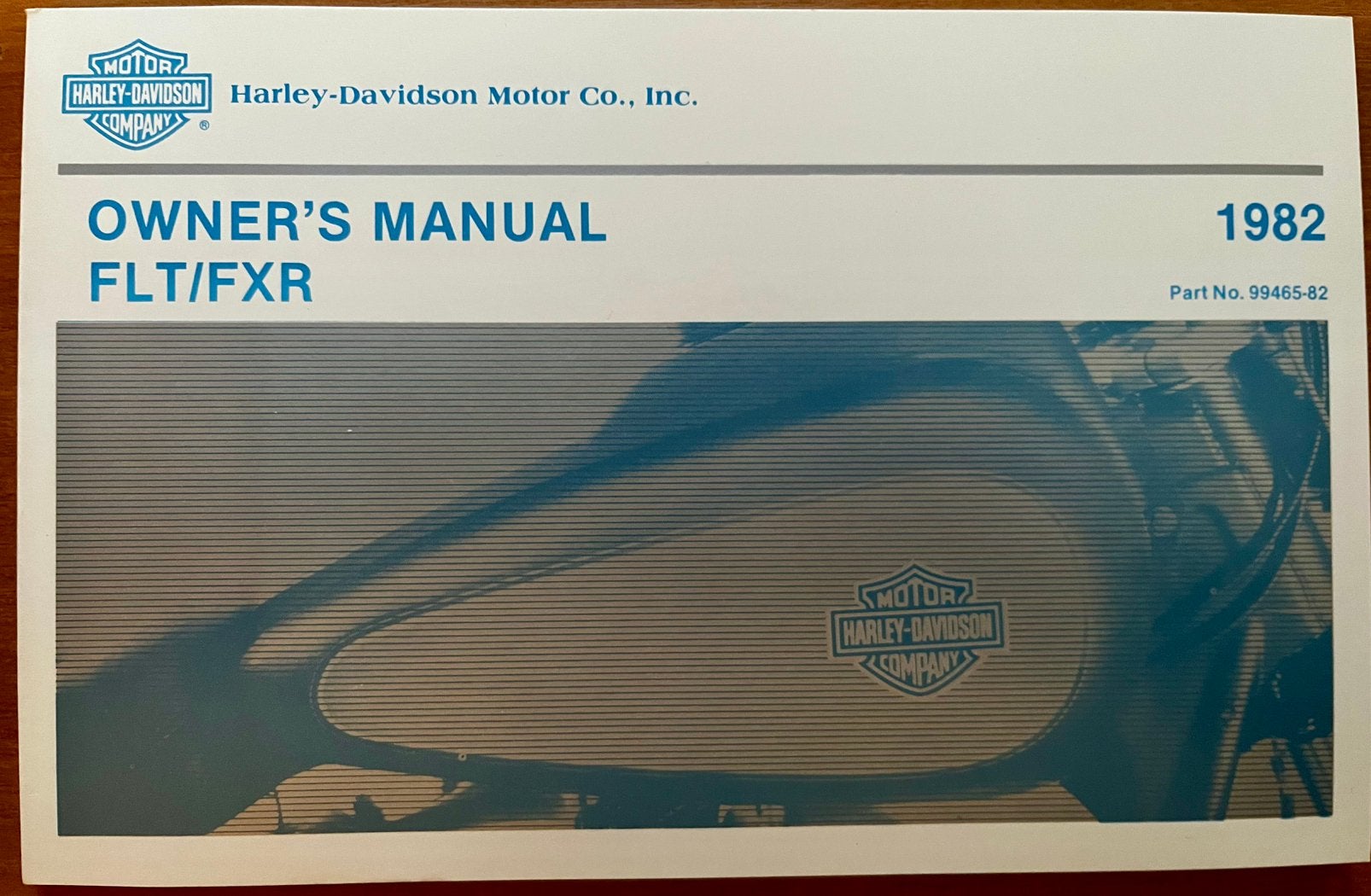Harley Davidson Owners Manual FLT/FXR 1982, Ophalen of Verzenden, Harley-Davidson of Buell