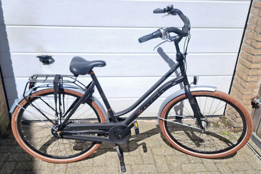Cortina Roots Transportfiets – Matzwart – Topstaat, Fietsen en Brommers, Fietsen | Dames | Damesfietsen, Versnellingen, 56 cm of meer