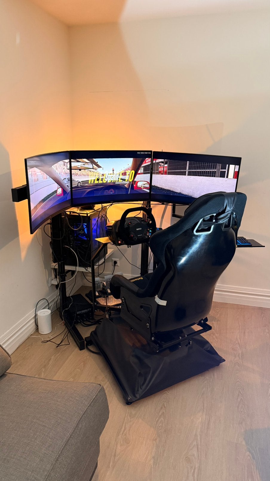 3 axis DOF reality race/flight motion simrig +extra’s, Ophalen, 1 speler, Racen en Vliegen, Zo goed als nieuw