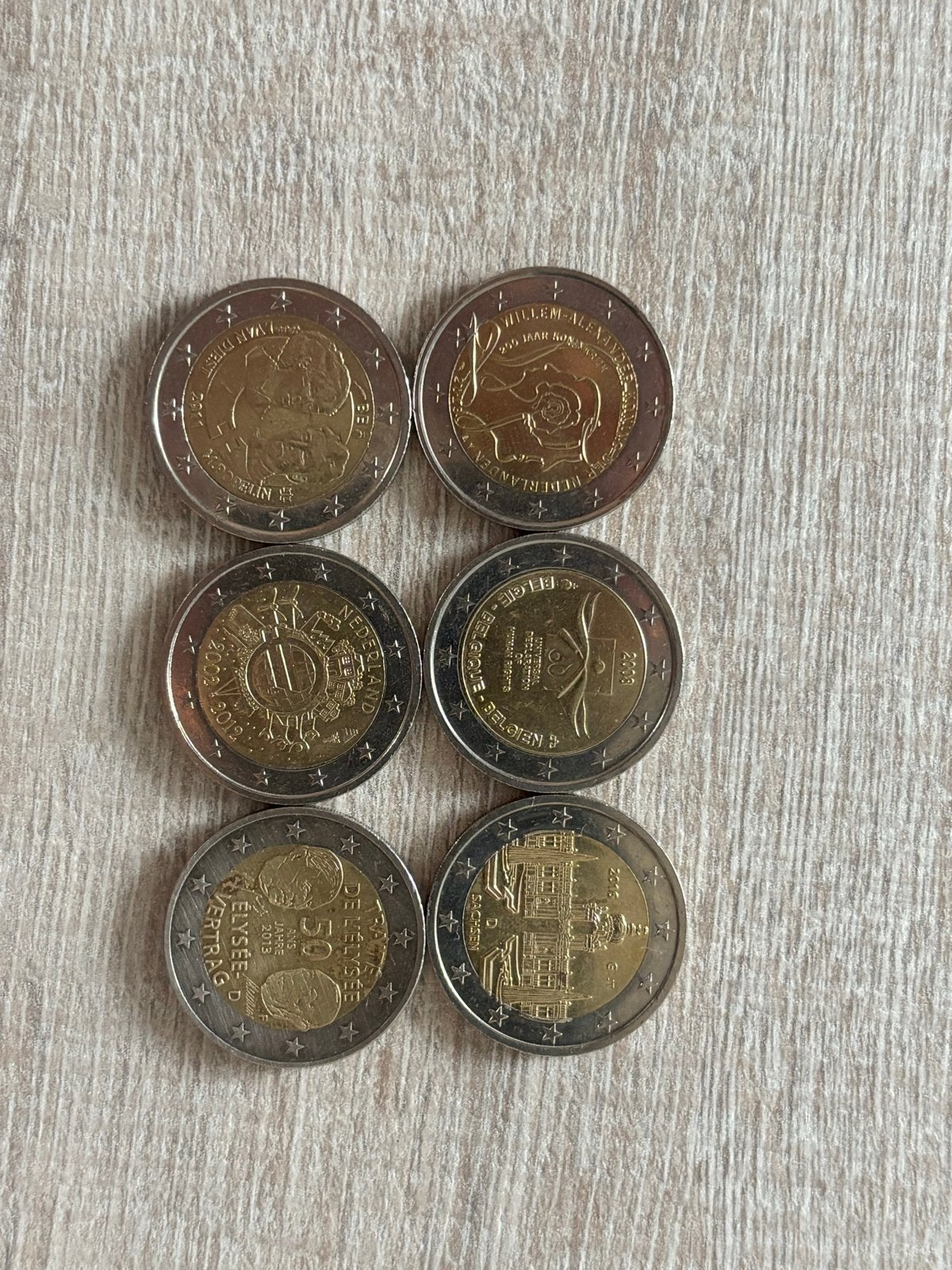 Bijzondere 2 euro herdenkingsmunten - 6 stuks, Ophalen of Verzenden, Overige landen, 2 euro, Setje