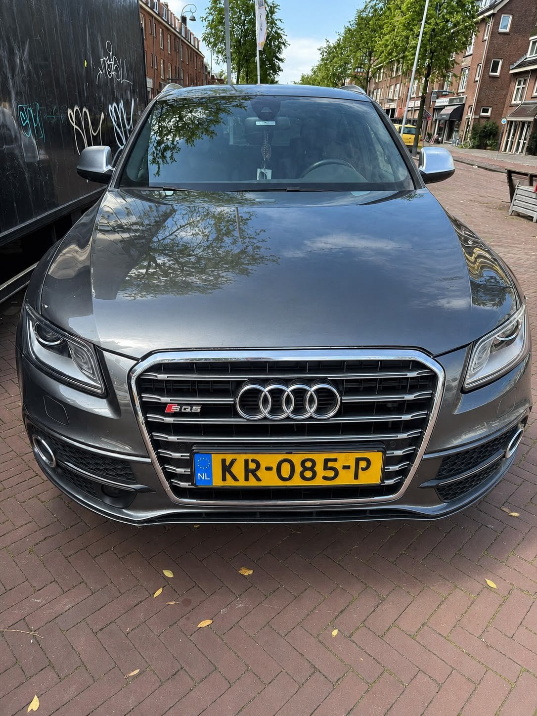 Audi Q5 2.0 Tfsi Quattro 165KW Tiptr 2015 Grijs ( NAP), Automaat, Zwart, 4 cilinders, 14 km/l