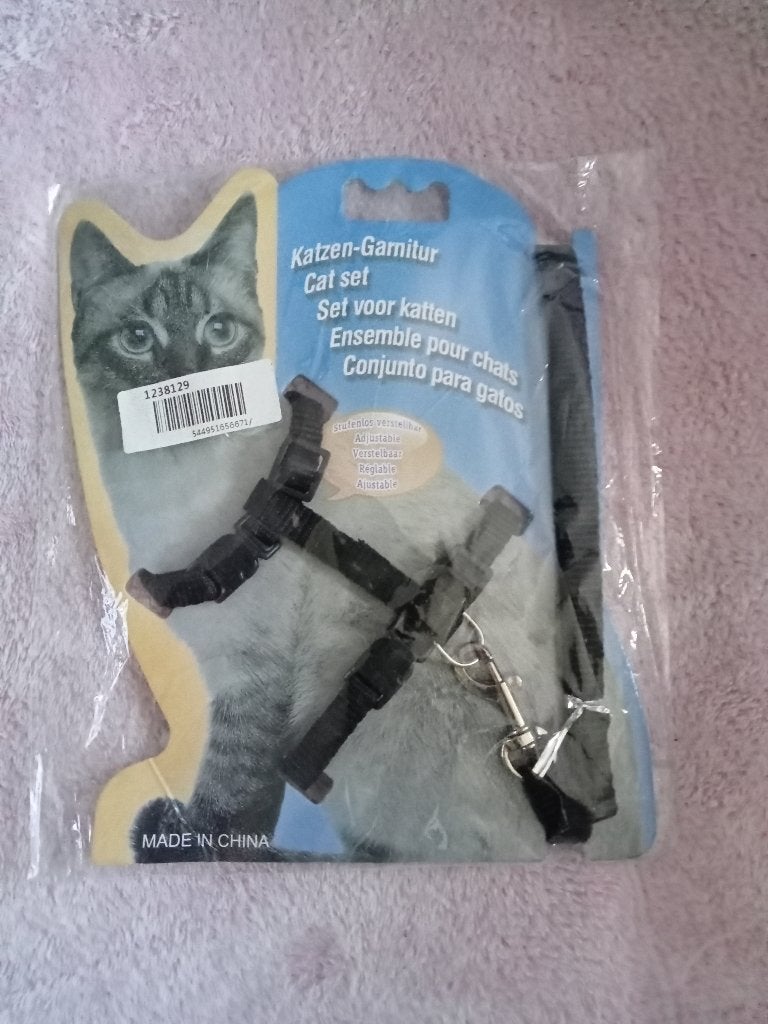 NIEUW KATTENTUIGJE KATTENHALSBAND ZWART, Ophalen, Nieuw
