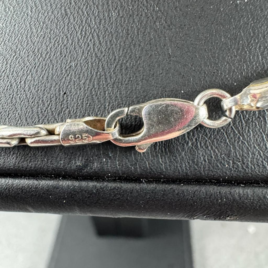 Zilveren Ketting 17,0g | korrelschakel  | 45cm | 403634, Sieraden, Tassen en Uiterlijk, Kettingen, Ophalen of Verzenden, Gebruikt
