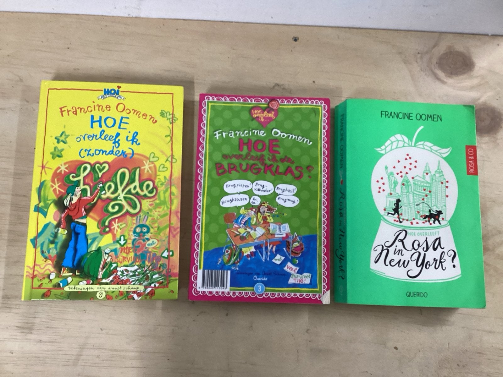 Francine Oomen Hoe overleef ik... boeken (4 stuks), Verzenden, Gelezen, Fictie