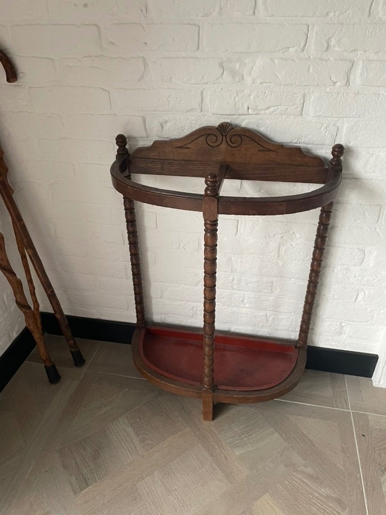 Vintage/antieke Paraplubak of bak voor wandelstokken, Ophalen, Gebruikt, Hout