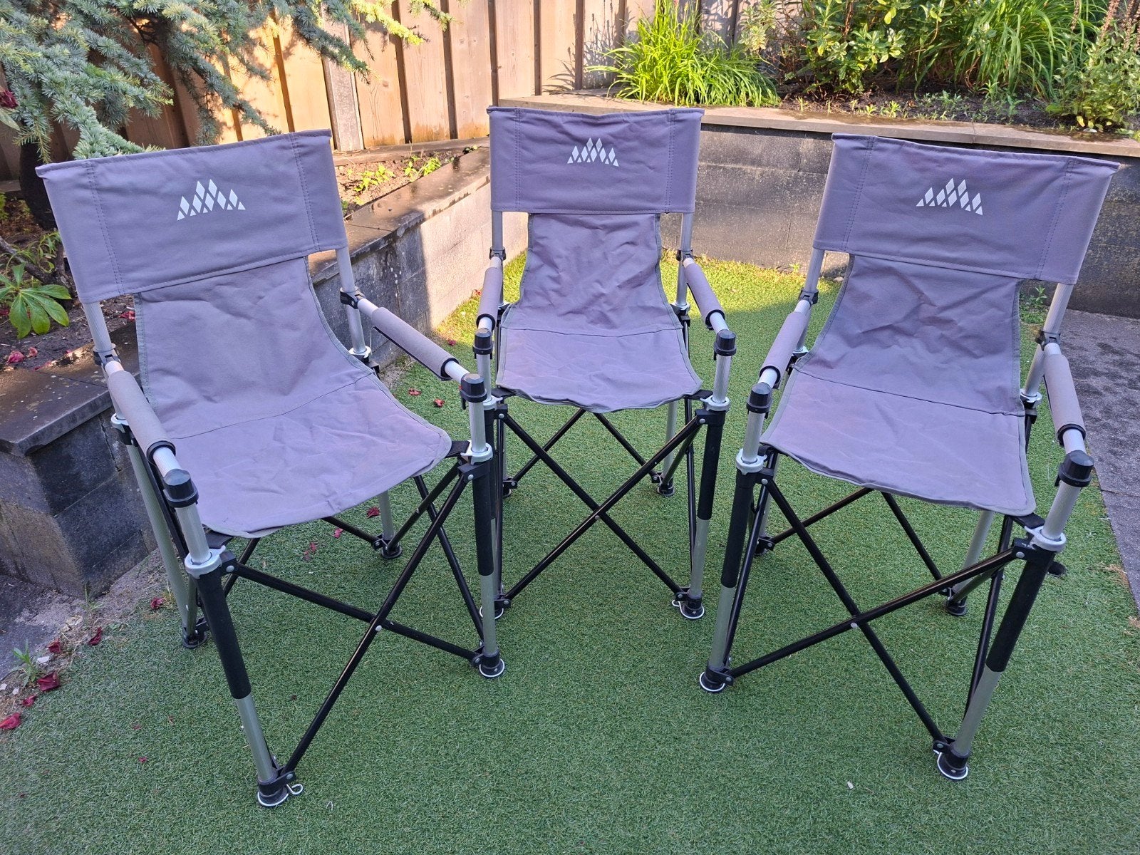 Set van 3 opvouwbare Kinder Campingstoel  Obelink  Grijs, Ophalen, Gebruikt, Campingstoel