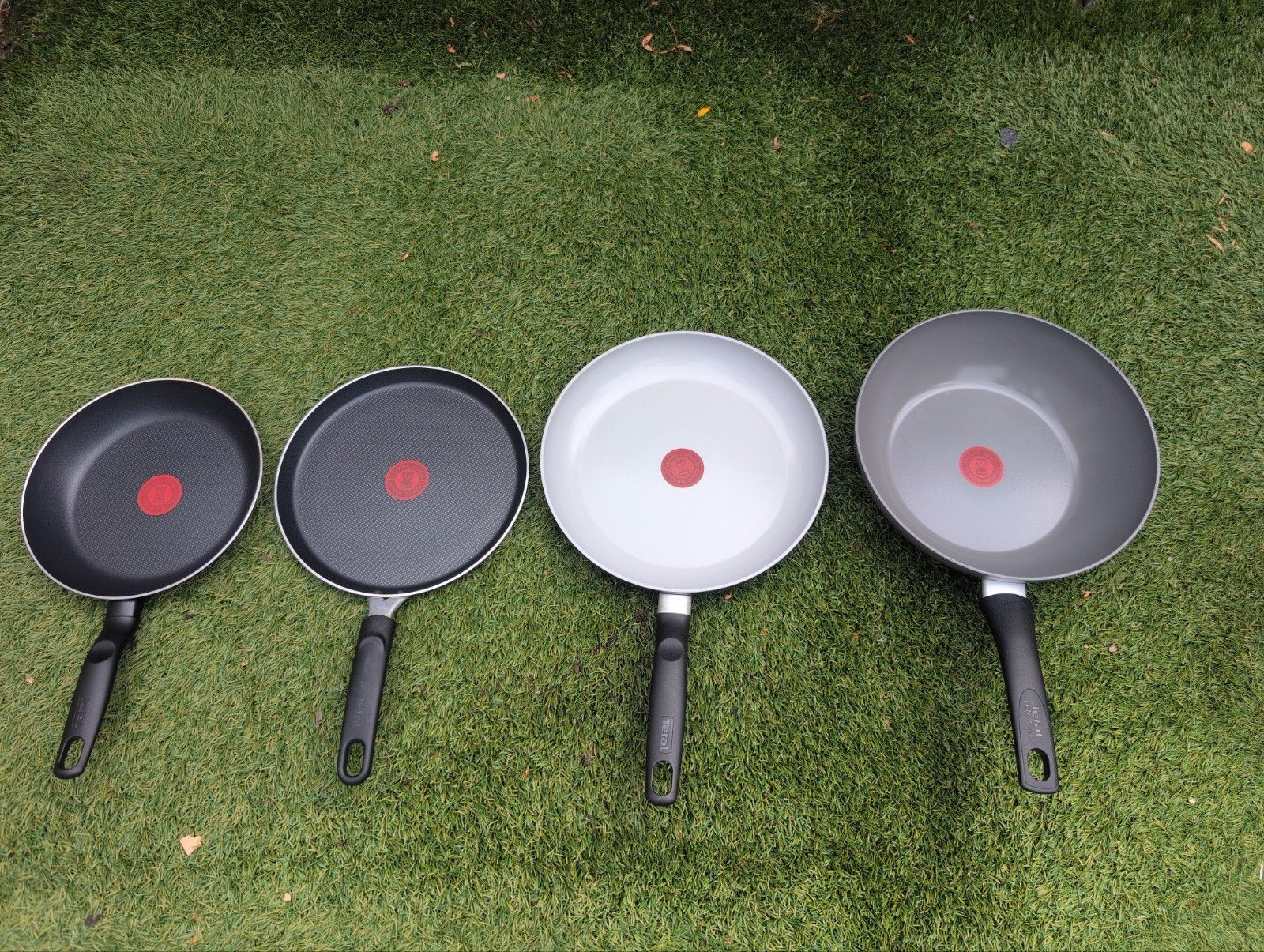 Tefal pannenset, Ophalen, Gebruikt, Metaal, Zwart