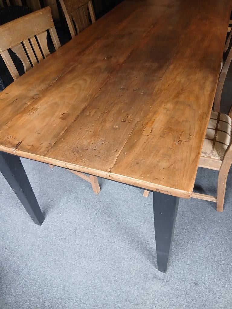 Houten teak tafel, Huis en Inrichting, Tafels | Eettafels, Ophalen of Verzenden, Rechthoekig, 50 tot 100 cm