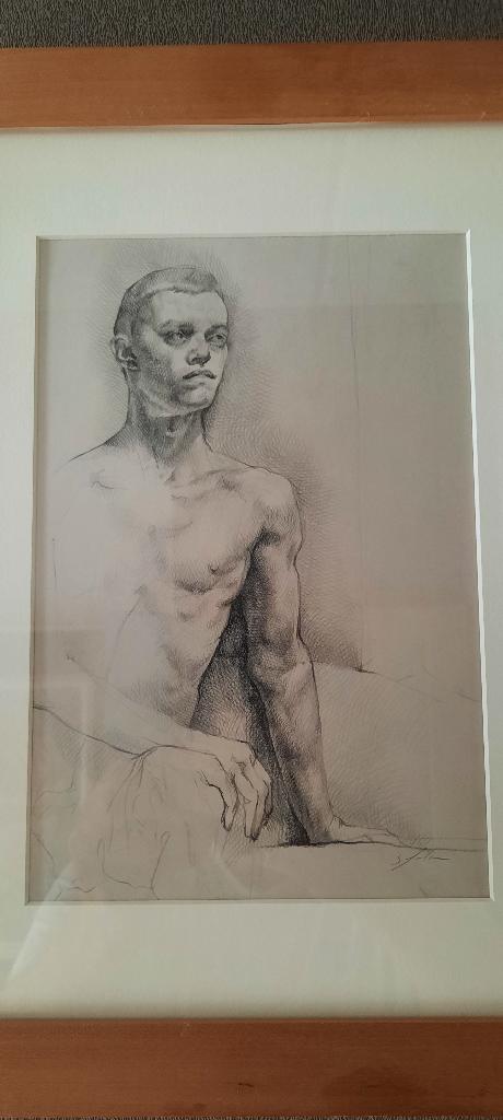 mooie tekening van Stephanie Lalor Ingelijst en gesigneerd, Ophalen of Verzenden