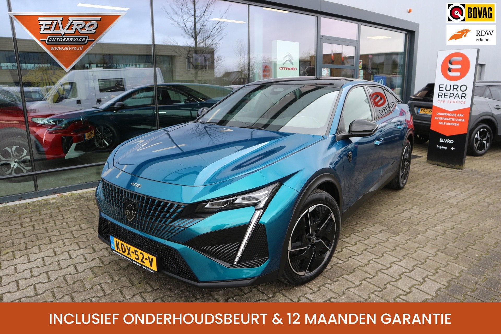 Peugeot 408 1.2 PureTech GT 130 AUTOMAAT NAVI CAMERA PANORAM, Gebruikt, 1199 cc, Blauw, 3 cilinders