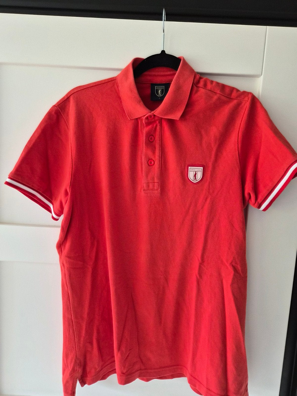 Cavallaro Napoli Heren Poloshirt Maat L Rood, Kleding | Heren, Overige Herenkleding, Ophalen of Verzenden, Zo goed als nieuw, Cavallaro Napoli