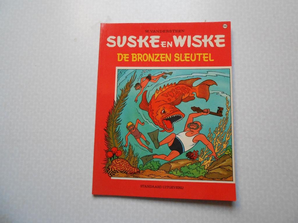 suske en wiske 116 De bronzen sleutel 1971 1 ste druk., Boeken, Stripboeken, Willy Vandersteen, Eén stripboek, Nieuw, Ophalen of Verzenden