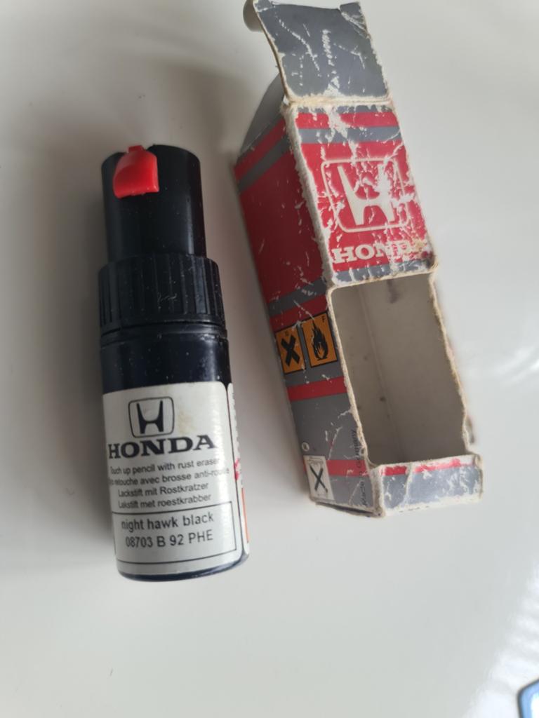 Lakstift Honda  Zwart, Ophalen of Verzenden, Nieuw, Honda