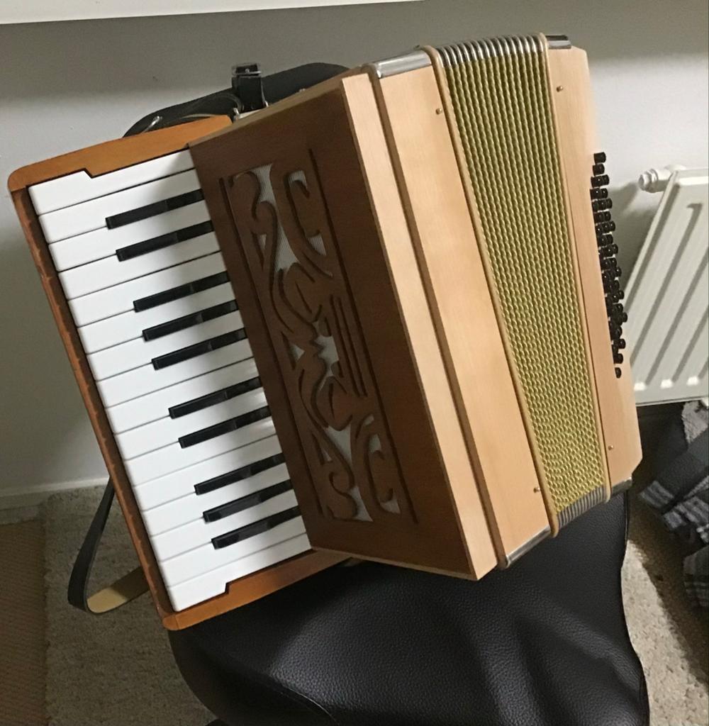 Hohner zelfbouw accordeon - Uniek project, Muziek en Instrumenten, Ophalen, Met riemen, Overige formaten, Nieuw