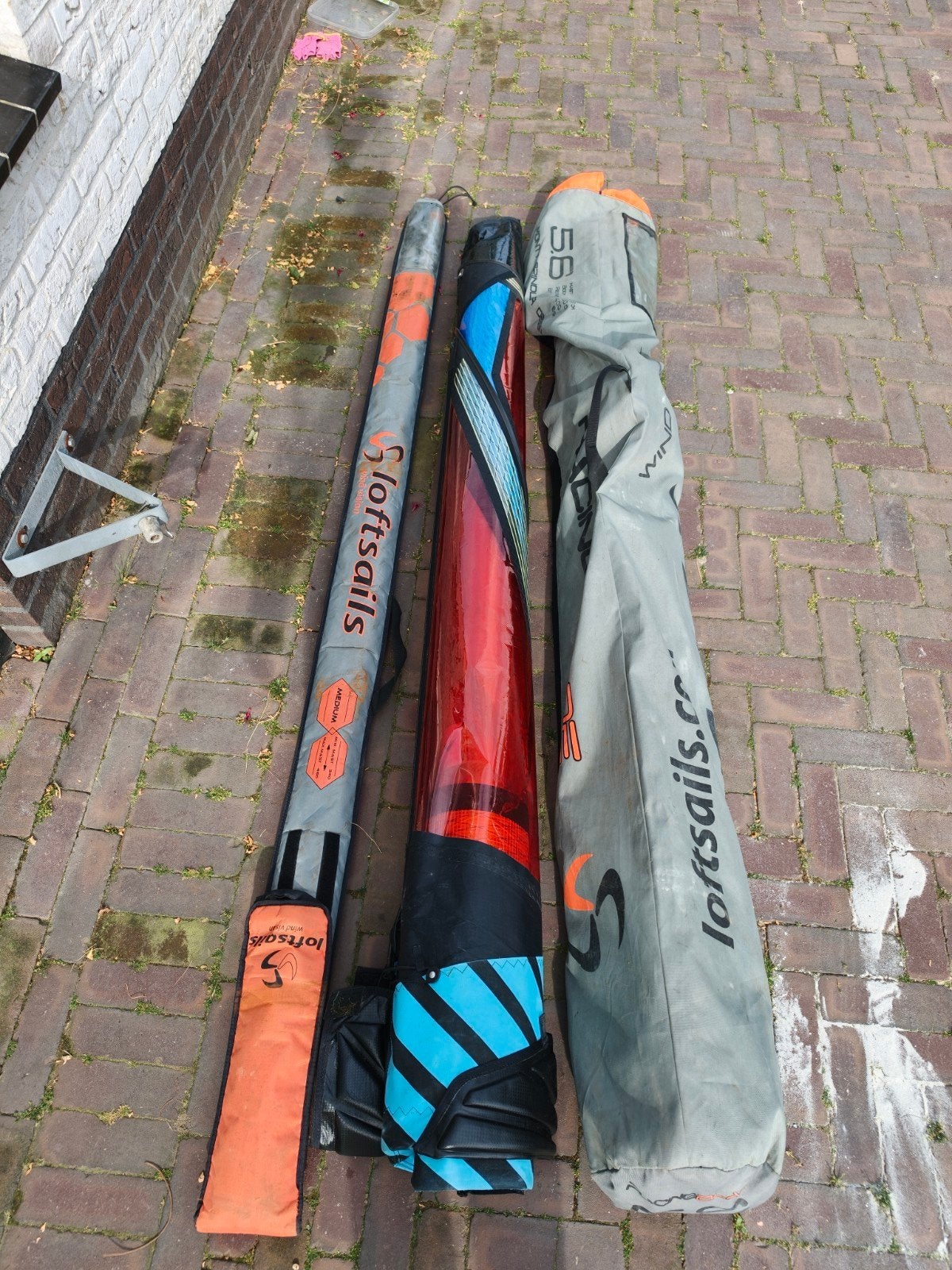 Loftsails Speedblade 5.4 Racingblade 5.6 100% RDM 400cm mast, Watersport en Boten, Windsurfen, Ophalen, Gebruikt, 5 tot 6.5 m²