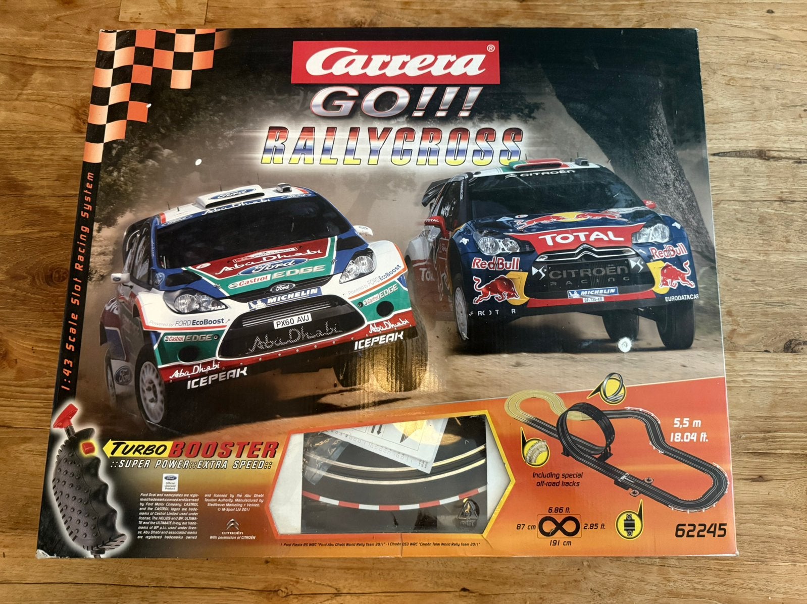 Carrera GO!!! Rallycross Racebaan Set 62245 - Compleet, Carrera, Ophalen of Verzenden, Met looping, Elektrisch