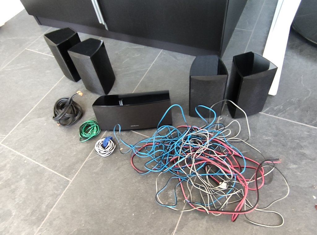 Onkyo HT-S3505 5.0 Speakers inclusief bekabeling, Ophalen of Verzenden, Zo goed als nieuw, 60 tot 120 watt, Surroundset
