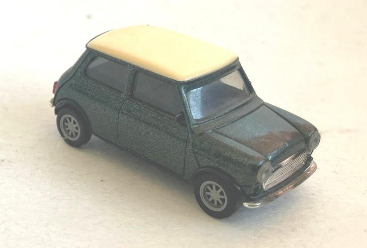 Mini Cooper grijs-wit dak Herpa., Hobby en Vrije tijd, Modelauto's | 1:87, Ophalen, Gebruikt, Auto, Herpa