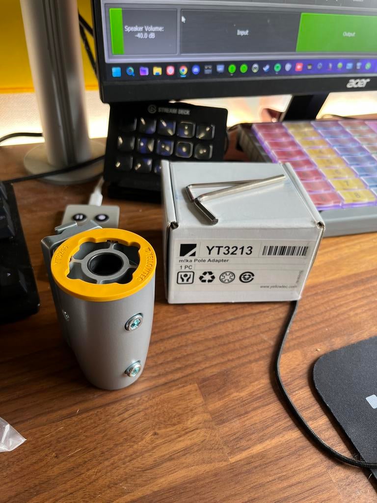 Yellowtec YT3213 m!ka Pole Adapter, Audio, Tv en Foto, Professionele Audio-, Tv- en Video-apparatuur, Ophalen of Verzenden, Nieuw