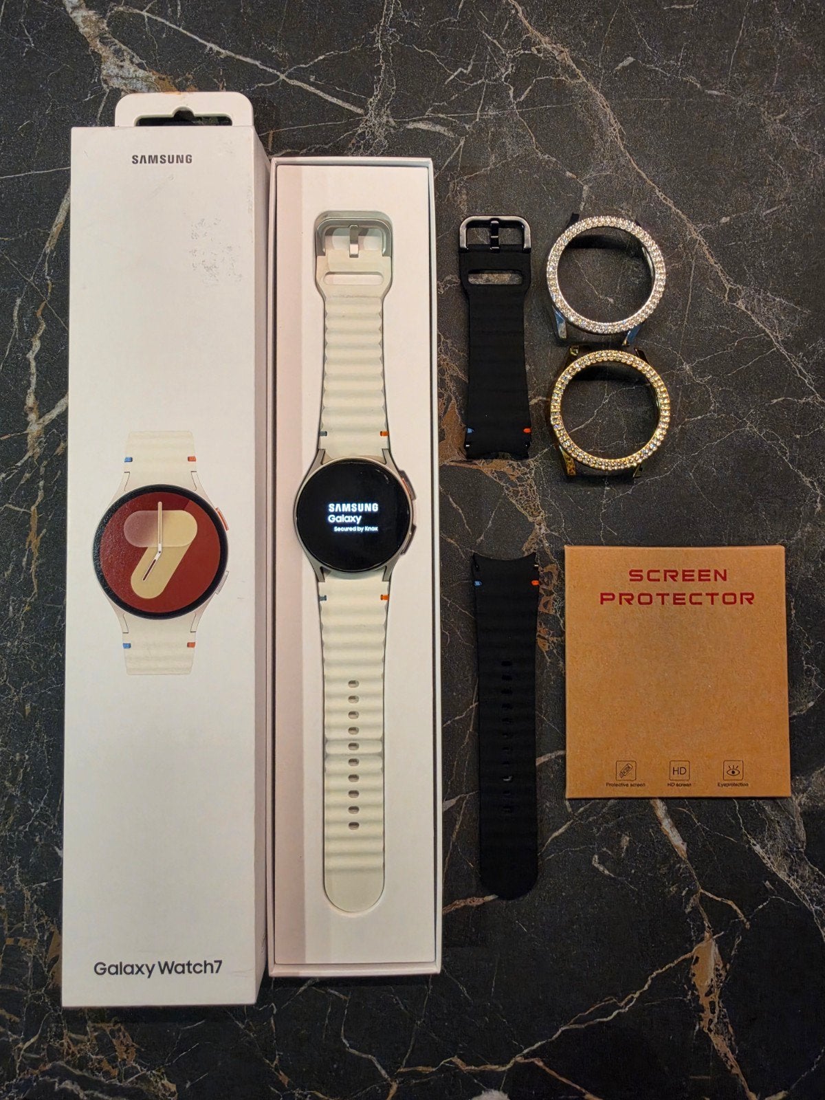 Samsung Galaxy Watch 7 LTE 40mm Z.G.A.N. + Extra's, Sieraden, Tassen en Uiterlijk, Smartwatches, Wit, Ophalen of Verzenden, Zo goed als nieuw