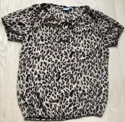 blouse met panterprint maat M van John Cabot, Maat 38/40 (M), Bruin, Nieuw, Ophalen of Verzenden