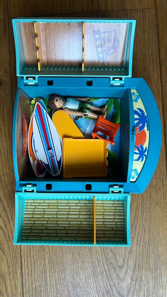 Playmobil Surfer Strandhuisje 5641 met Accessoires, Kinderen en Baby's, Ophalen, Gebruikt, Complete set