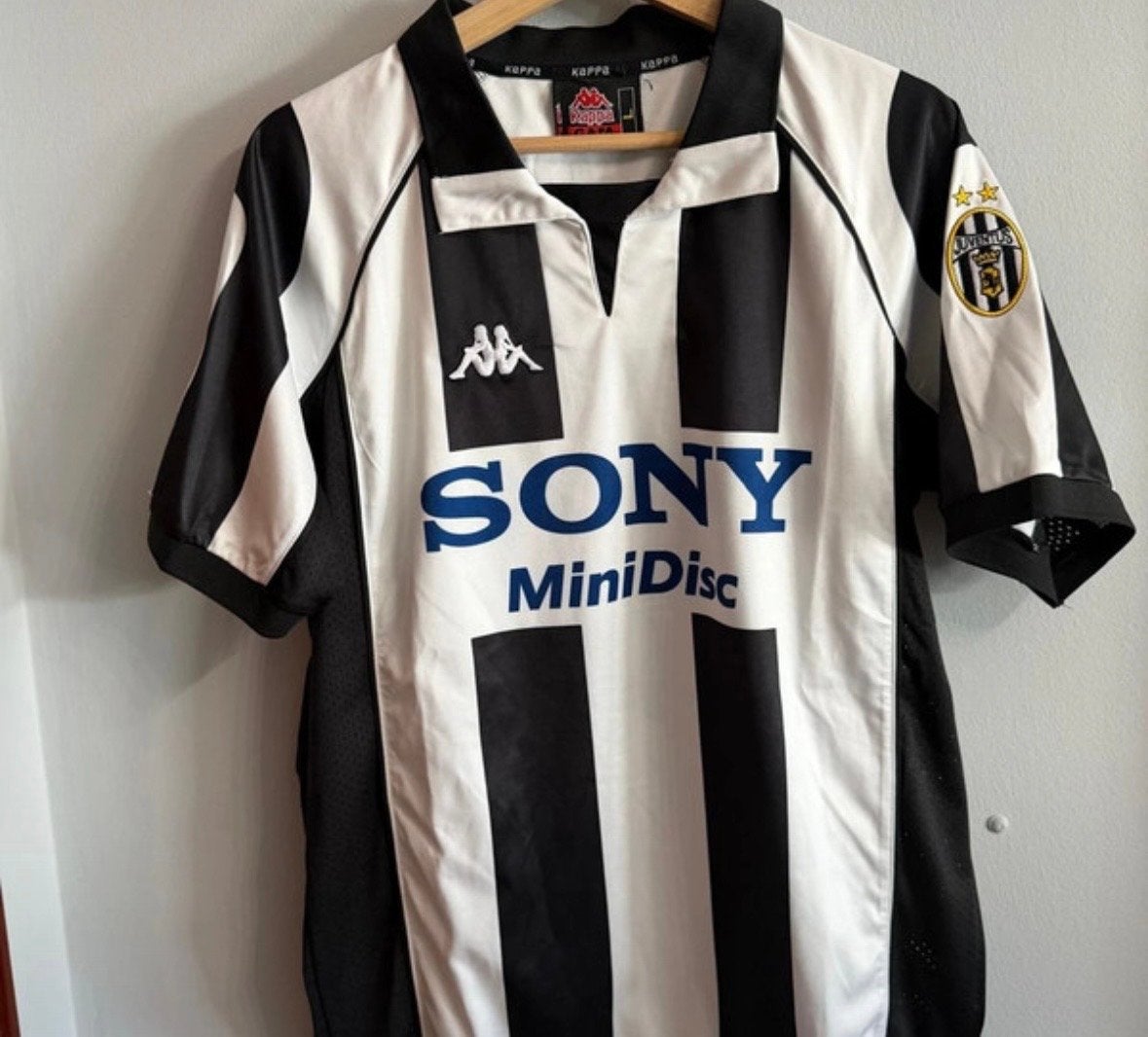 Juventus Thuisshirt 1997/1998 - Sony MiniDisc - Kappa, Maat L, Ophalen of Verzenden, Gebruikt, Shirt