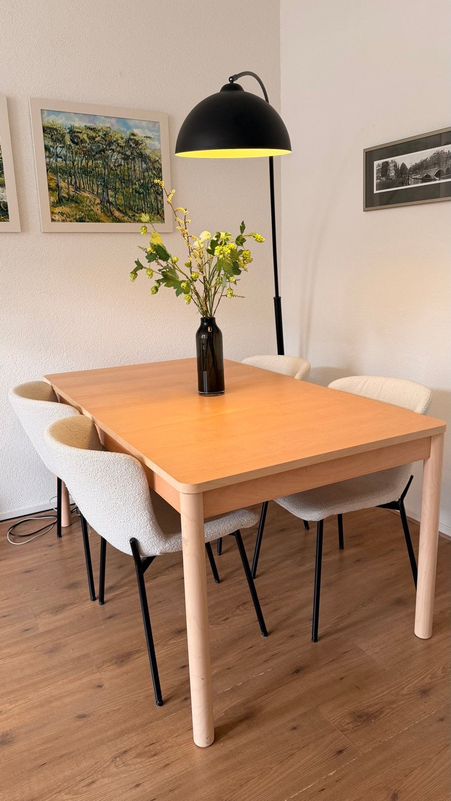 Ikea uitschuifbare tafel, Ophalen, Gebruikt, 50 tot 100 cm, Vijf personen of meer