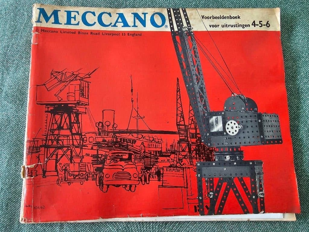 Meccano voorbeeldenboek 4-5-6, Ophalen of Verzenden, Gelezen