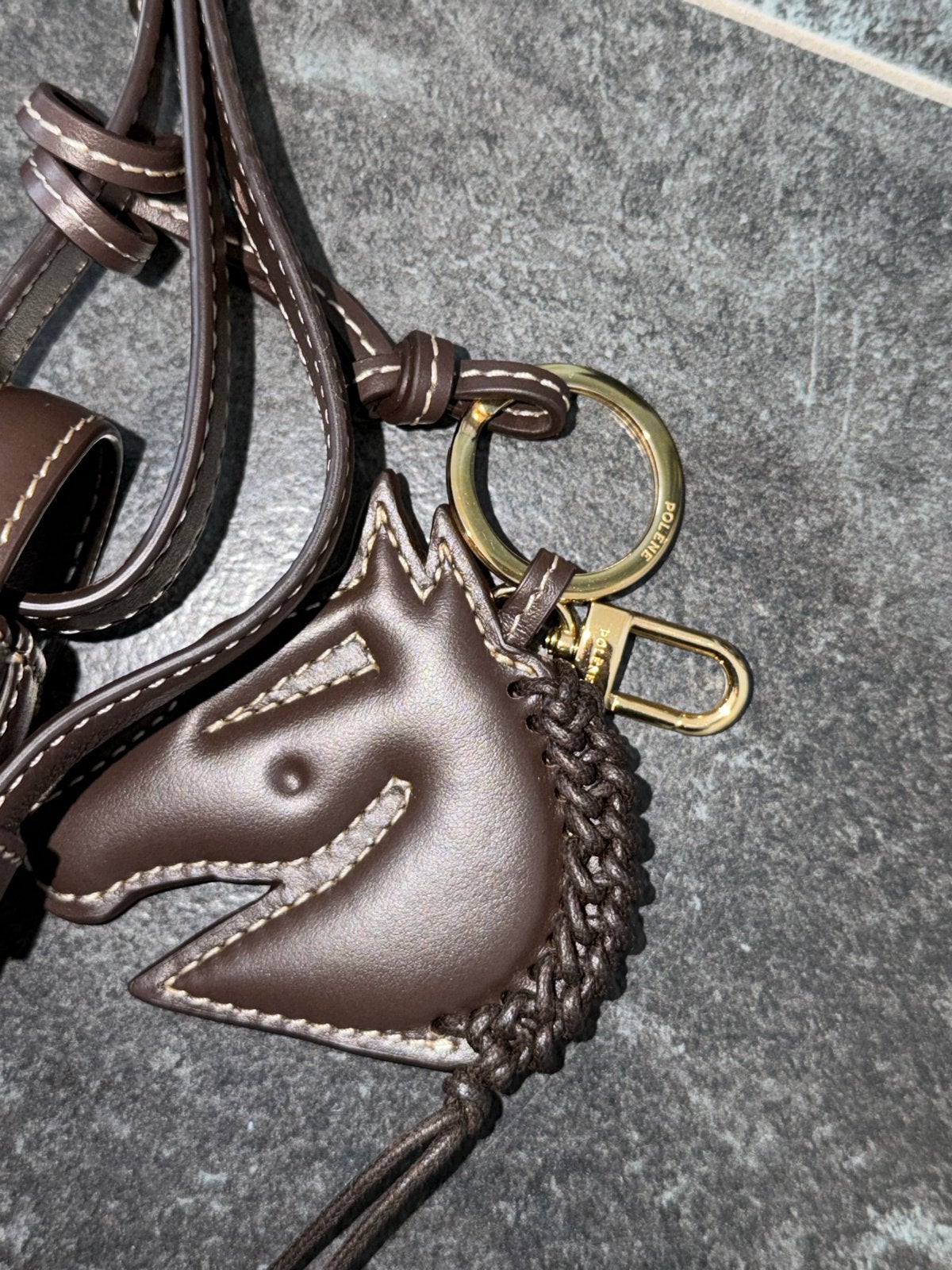 Polène Numéro Dix tas - Donkerbruin, Sieraden, Tassen en Uiterlijk, Ophalen of Verzenden, Zo goed als nieuw, Bruin, Schoudertasje