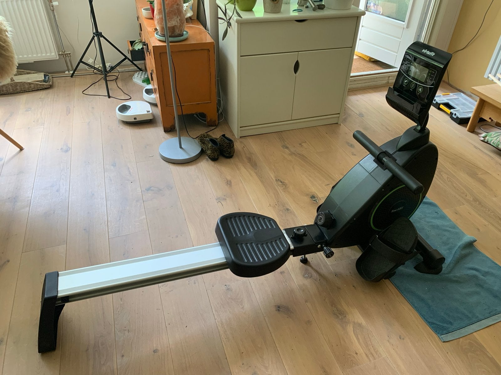 VirtuFit Row 400 Roeitrainer - Compact en Stil, Ophalen, Gebruikt, Armen, Metaal