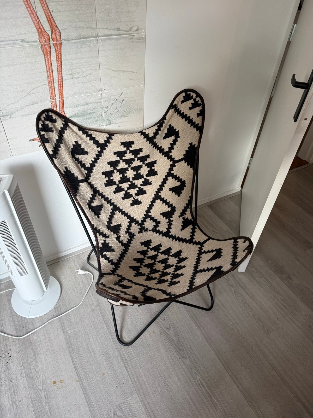 Vlinderstoel van De Troubadour, Huis en Inrichting, Gebruikt, Overige kleuren, Ophalen of Verzenden, Eén