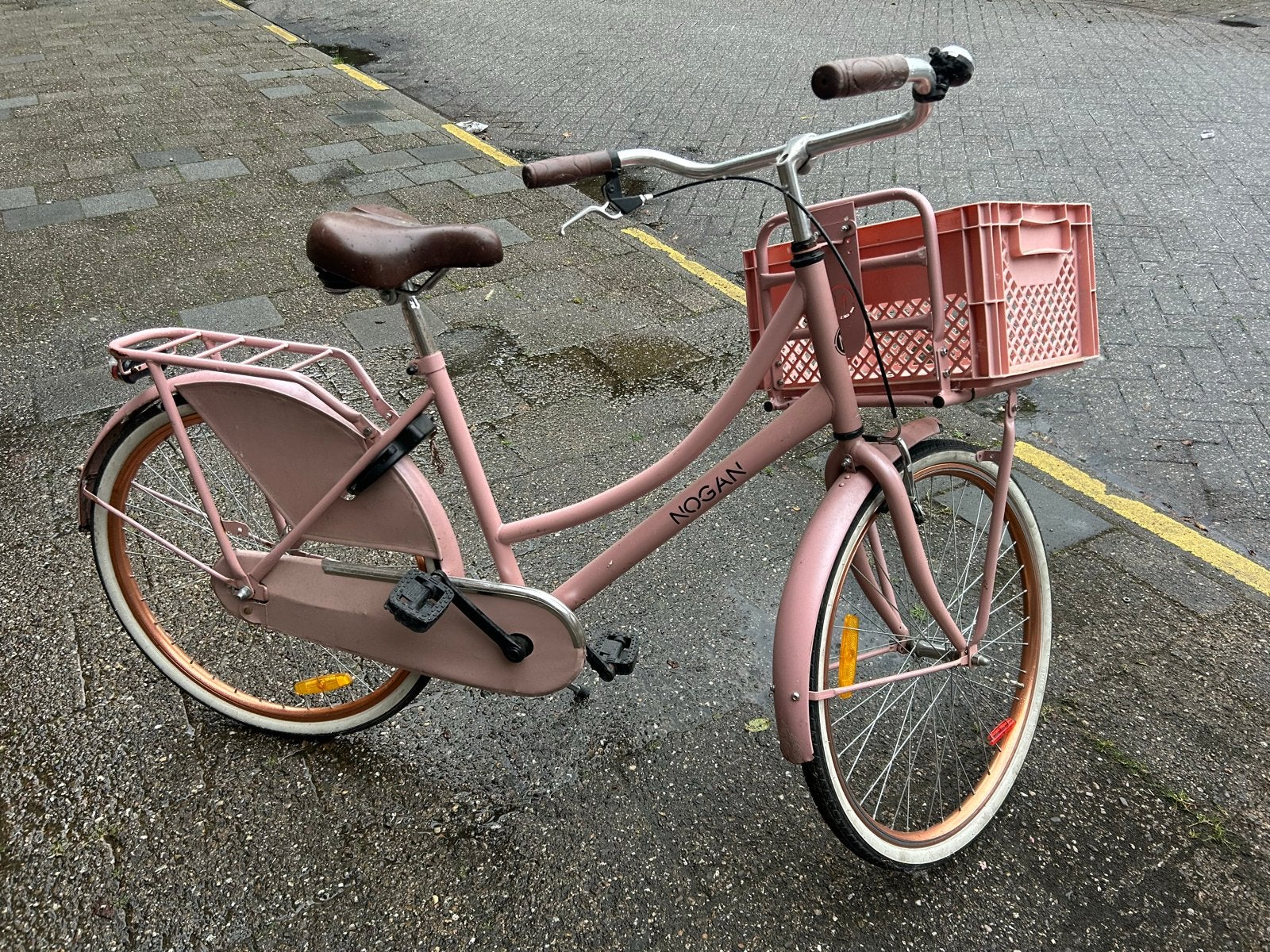 Nogan Damesfiets Roze, Overige merken, Terugtraprem, (Extra) lage instap, Ophalen of Verzenden