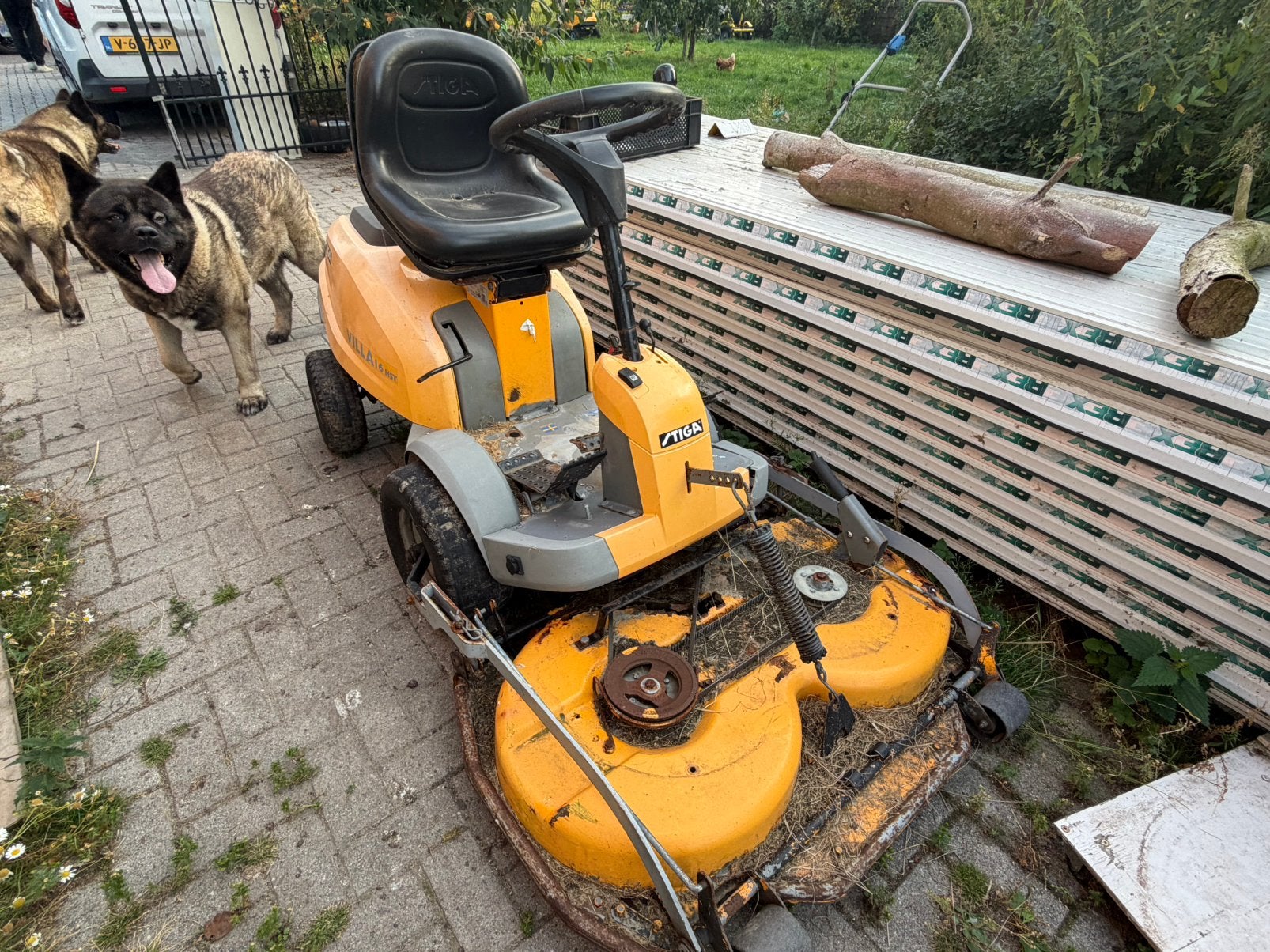 Stiga villa 16 OPKNAPPER ZITMAAIER, Ophalen, Zo goed als nieuw, 120 cm of meer