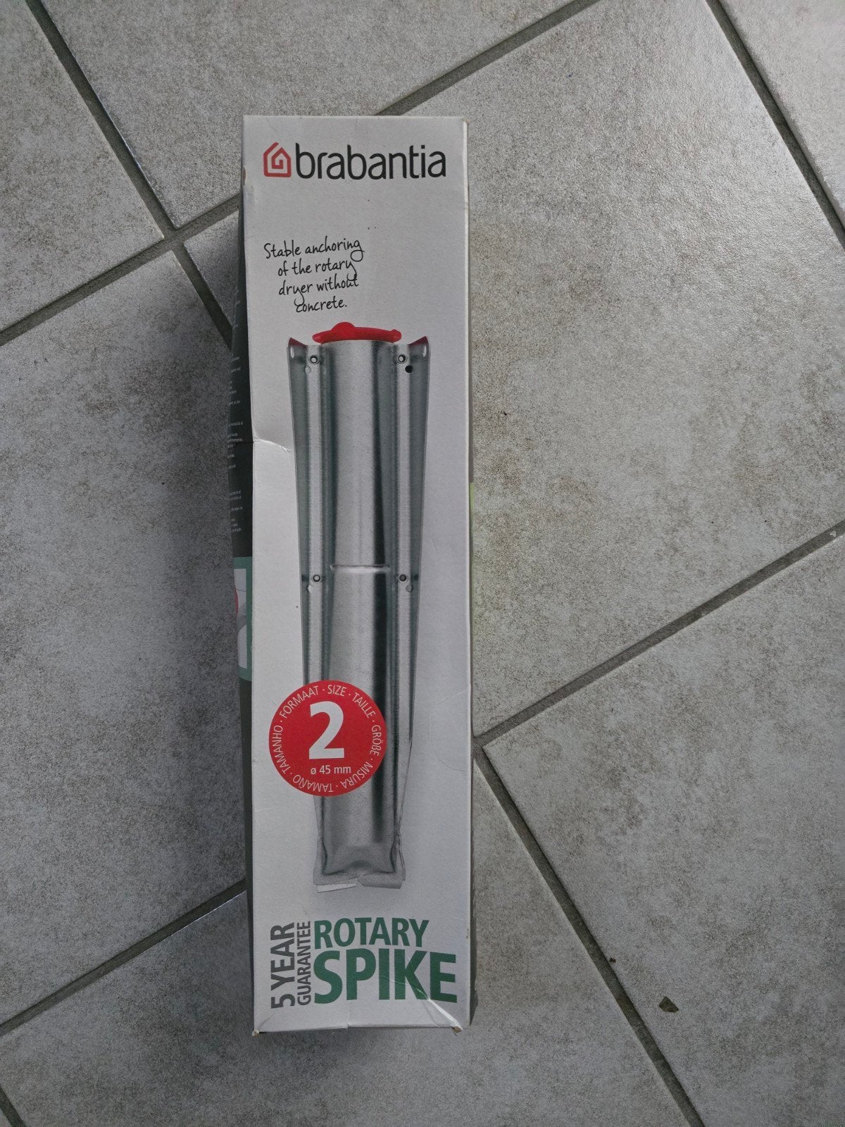 Brabantia Rotary Spike - Grondanker voor Droogmolen, Ophalen of Verzenden